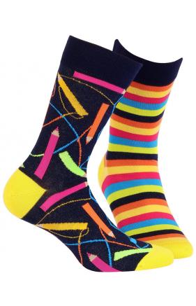 SKARPETKI WZOROWANE - FUNKY W94.N02
