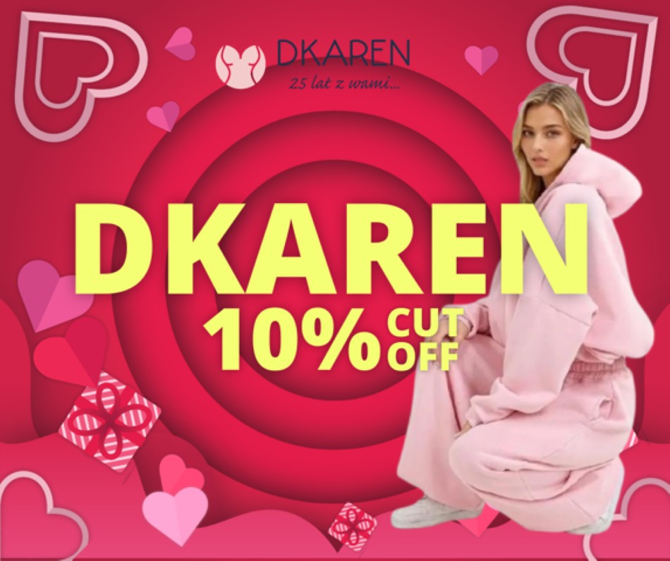 PROMOCJA NA PRODUKTY DKAREN Z OKAZJI WALENTYNEK