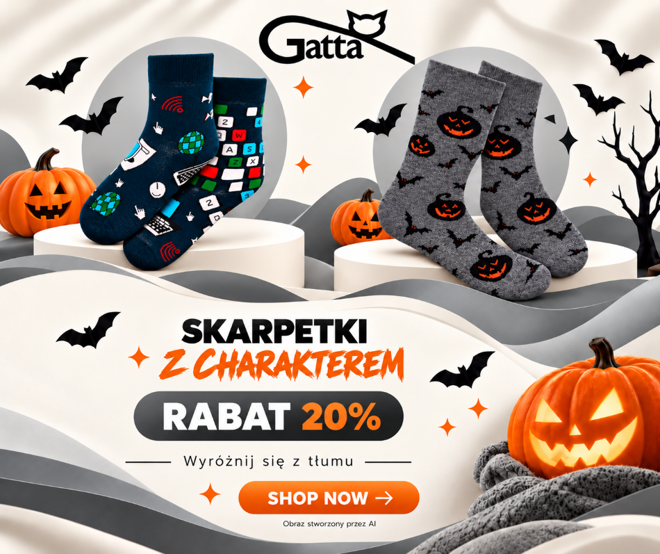 PROMOCJA NA WYBRANE SKARPETKI DAMSKIE MĘSKIE DOSTAWA 1 DZIEŃ - GATTA