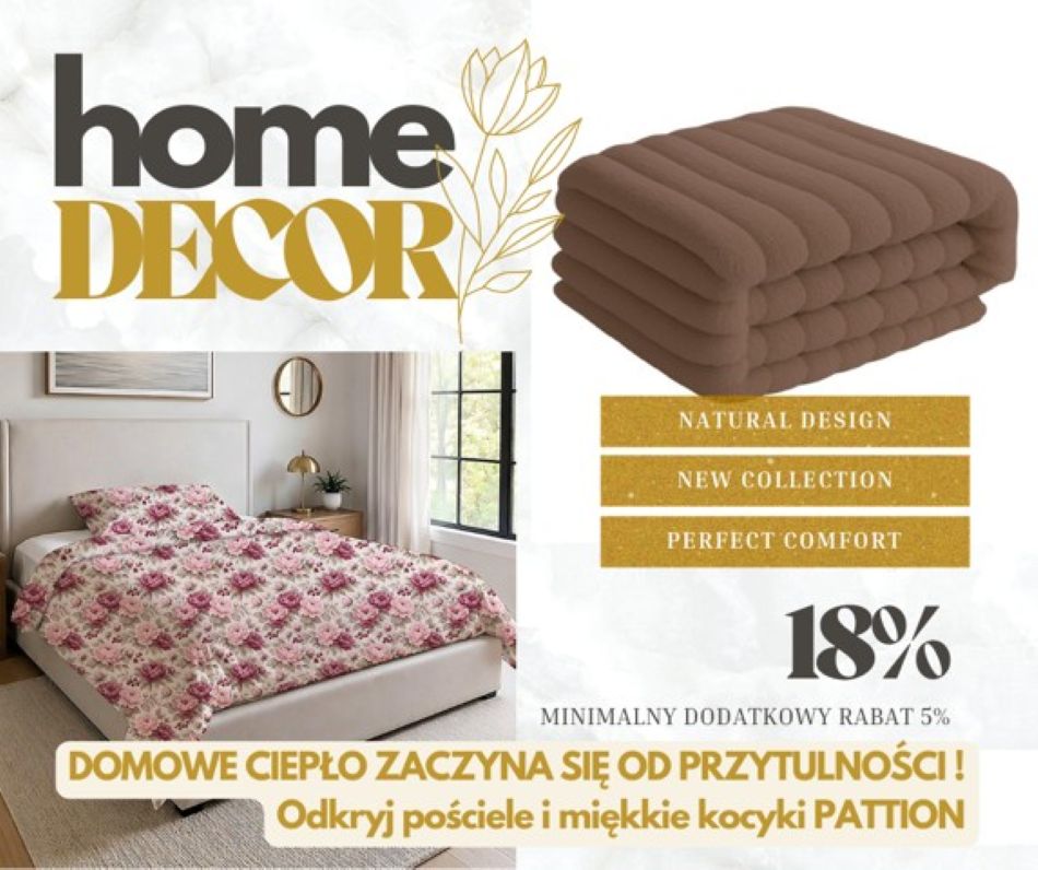 PROMOCJA NA MARKĘ PATION – PRZYTULNA POŚCIEL I KOCYKI DLA MILUSIŃSKICH