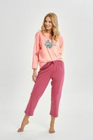TARO / 3460 PIŻAMA DAMSKA DŁUGA PATRICIA S-XL KOLEKCJA AW25/26 - www.anstel.pl