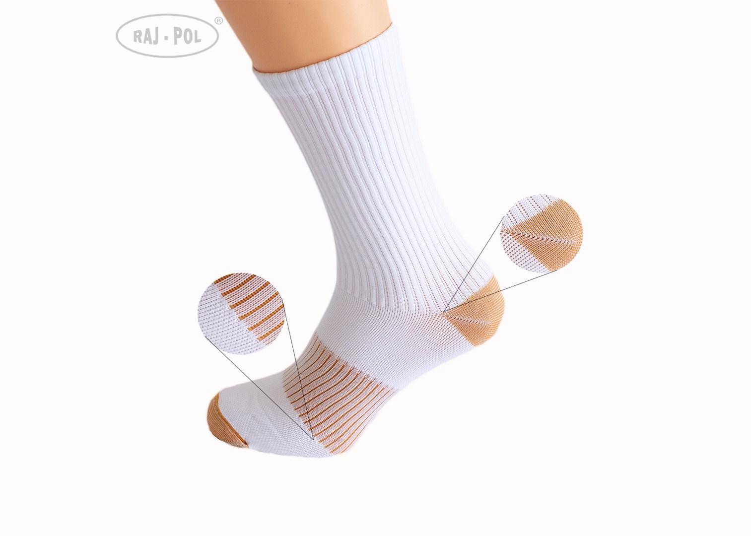 RAJ-POL / SKARPETY Z MIEDZIĄ COPPER FIBER 701353 - www.anstel.pl