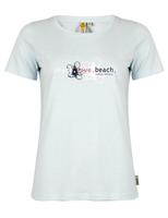 RAJ-POL / ROADSIGN THEME 3 DAMSKI T-SHIRT PEACE-LOVE-BEACH, NIEBIESKI 18-005739-2, 18-005739-3, 18-005739-1, 18-005739-4, 18-005739-5 - www.anstel.pl