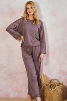 TARO / 3439 PIŻAMA DAMSKA DŁUGA ZOYA S-L -KOLACJA AW 25/26 - www.anstel.pl