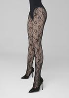 MARILYN / RAJSTOPY TERMICZNE POKRYTE KABARETKĄ W KWIATOWY WZÓR – CHARLY F07 AW/25/26 - www.anstel.pl