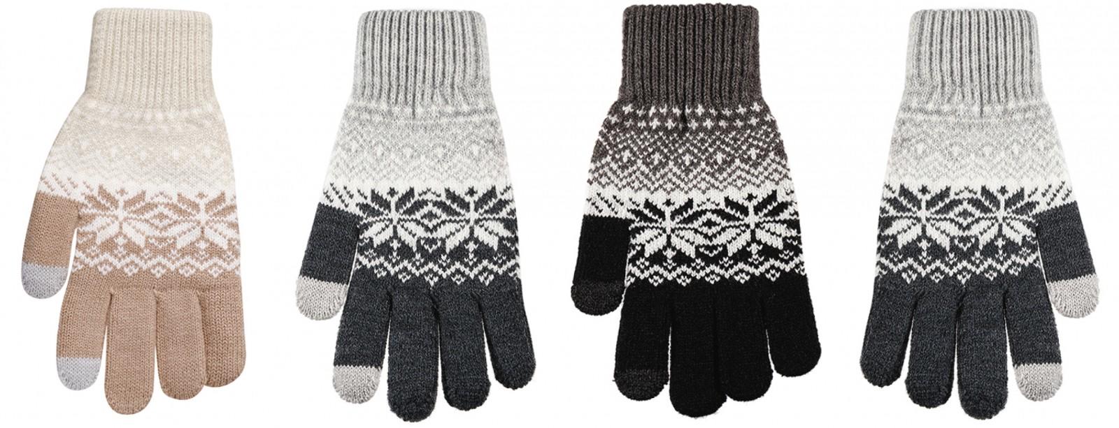 BE SNAZZY / RĘKAWICZKI DAMSKIE ŻAKARDOWE R-152 - www.anstel.pl