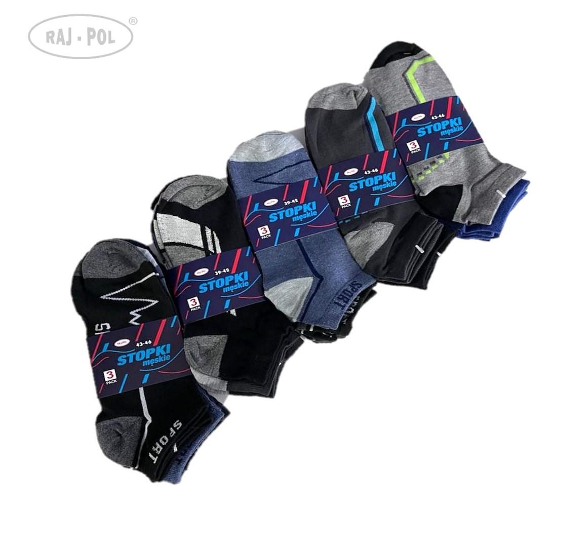 RAJ-POL / STOPKI MĘSKIE RAJ-POL 3-PAK SPORT 817348 - www.anstel.pl