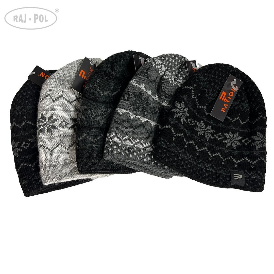 RAJ-POL / CZAPKA MĘSKA WZOROWANA 735051 - www.anstel.pl
