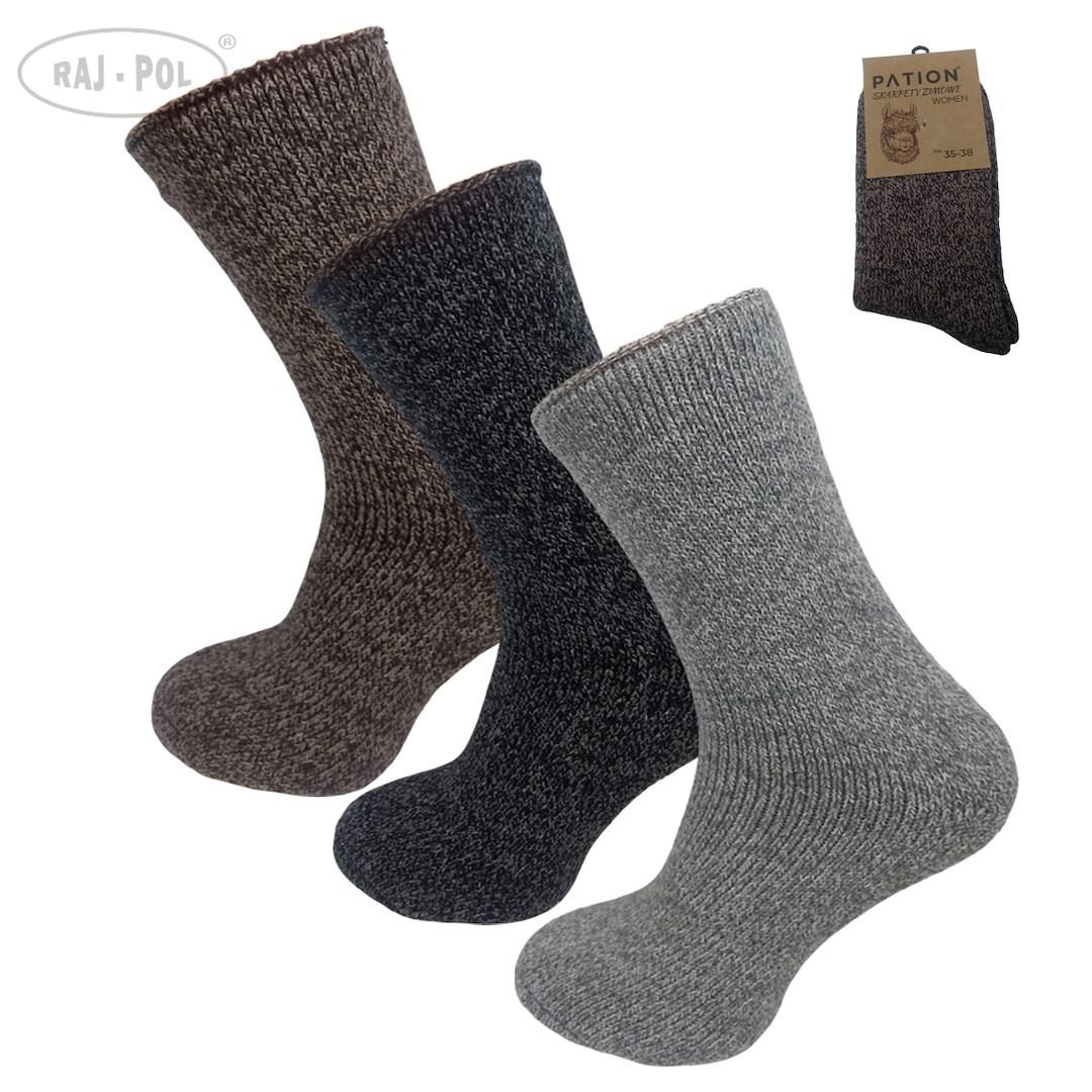 RAJ-POL / SKARPETA DAMSKA ZIMOWA ALPACA 755455, 755462 - www.anstel.pl