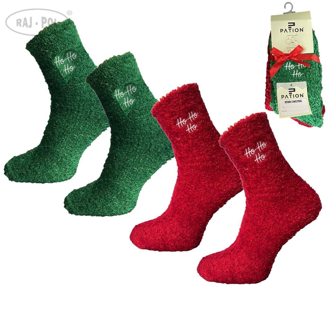 RAJ-POL / SKARPETA DAMSKA ŚWIĄTECZNE HoHoHo 35-38 2-pak - www.anstel.pl