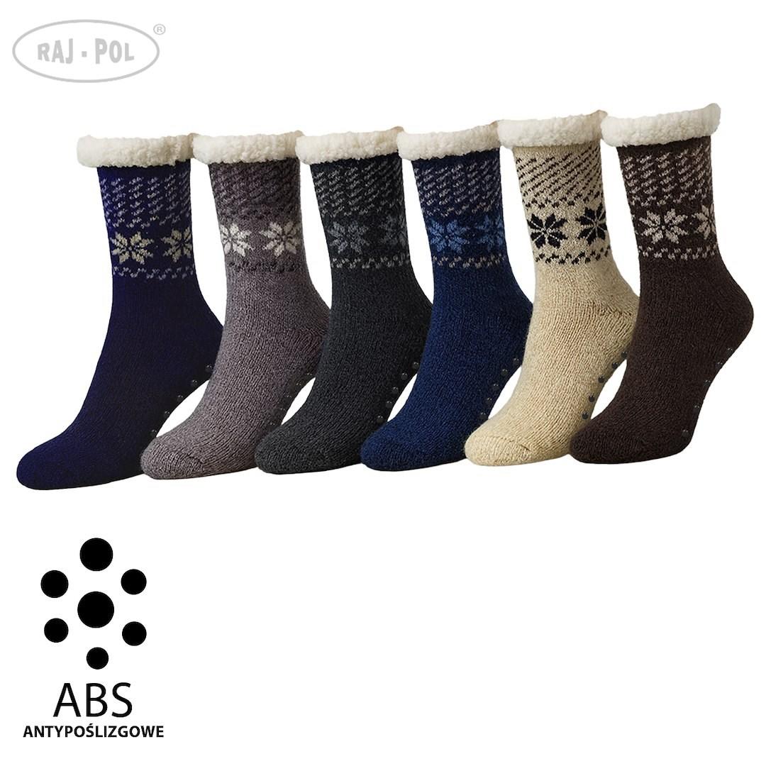 RAJ-POL / SKARPETY GÓRALSKIE MĘSKIE Z ABS 39-42/ 43-46 MODEL SH25-21 - www.anstel.pl