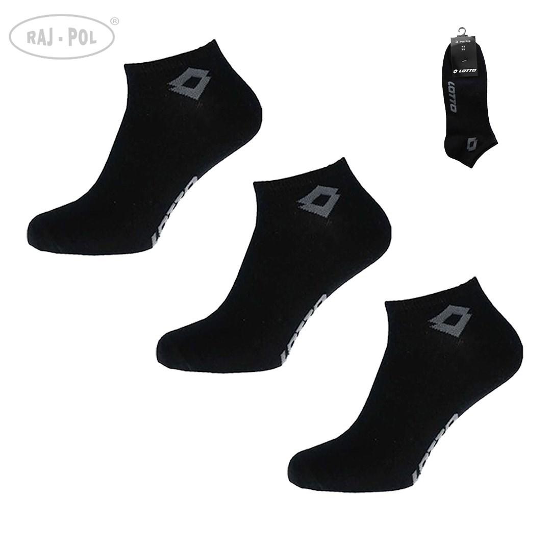 RAJ-POL / STOPKI LOTTO CZARNE VIKTOR BLACK 3-PAK 432380, 432397, 432403 - www.anstel.pl