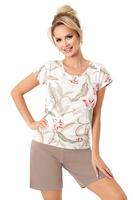 DONNA / PIŻAMA DAMSKA Z KRÓTKIM RĘKAWEM - MICHELLE 1/2 - www.anstel.pl