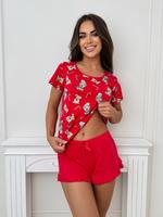 DONNA / PIŻAMA DAMSKA ŚWIĄTECZNA KRÓTKIE SPODENKI - BEAR SHORT - www.anstel.pl