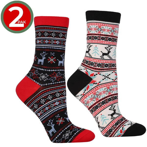 MORAJ / DAMSKIE ŚWIĄTECZNE SKARPETKI DŁUGIE CSLS300-040/2 - www.anstel.pl