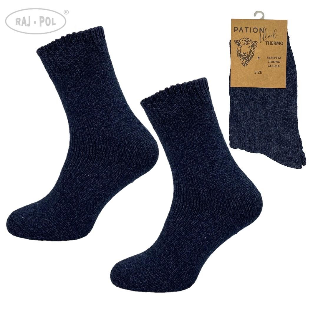 RAJ-POL / SKARPETY MĘSKIE WEŁNIANE GŁADKIE 734795, 734832 - www.anstel.pl