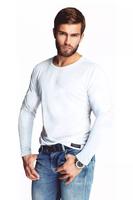 MEWA / BLUZKA MĘSKA Z DŁUGIM RĘKAWEM OKRĄGŁY DEKOLT 86133 JAMES BRADLEY - www.anstel.pl