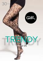 GATTA / FLORAL 05- RAJSTOPY DAMSKIE WZORZYSTE 30 DEN - 000.75Y - TRENDY 25/26 - www.anstel.pl