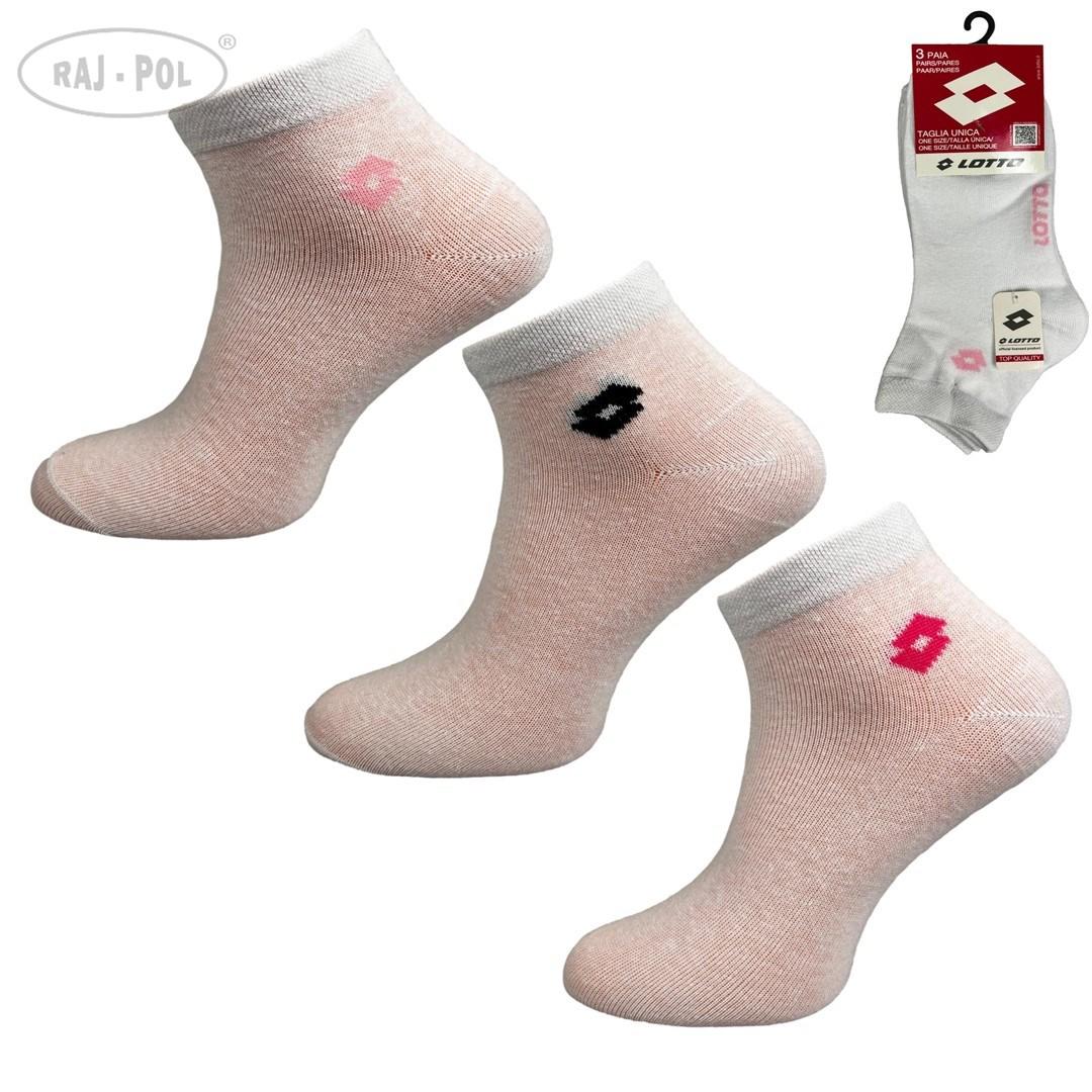 RAJ-POL / SKARPETY DAMSKIE LOTTO BIAŁE 3-PAK - www.anstel.pl