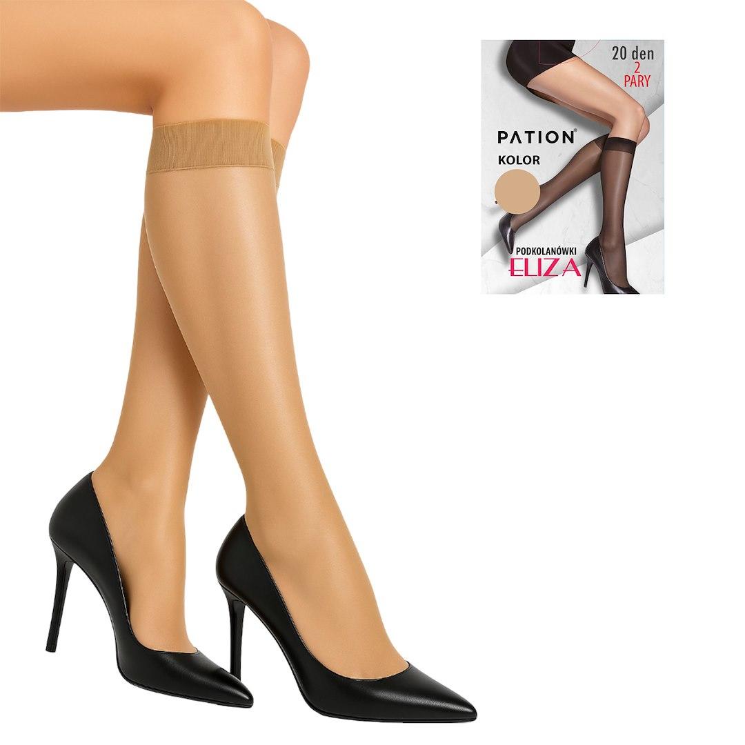 RAJ-POL / PODKOLANÓWKI DAMSKIE BEZUCISKOWE CZARNE PATION 737123 - www.anstel.pl