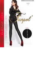 FUN-POL / RAJSTOPY Z BŁYSZCZĄCYM SZWEM GLAM LUREX 60 DEN - www.anstel.pl