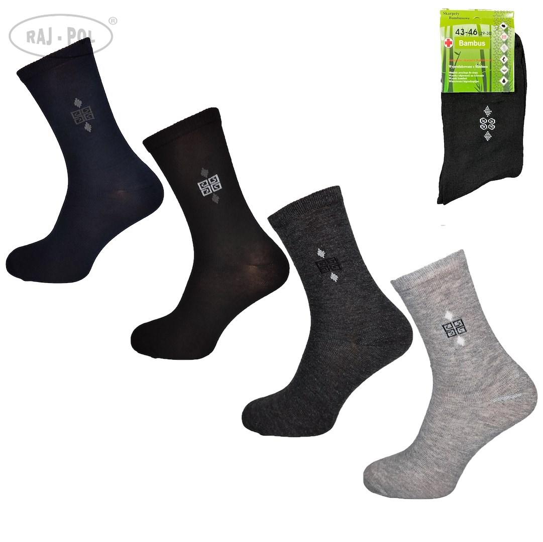 RAJ-POL / SKARPETY MĘSKIE BAMBUS M2204A-01 - www.anstel.pl