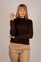 BABELL / PÓŁGOLF BLUZKA DAMSKA RESTA - KOLOR BRĄZOWY BABELL AW25 - www.anstel.pl