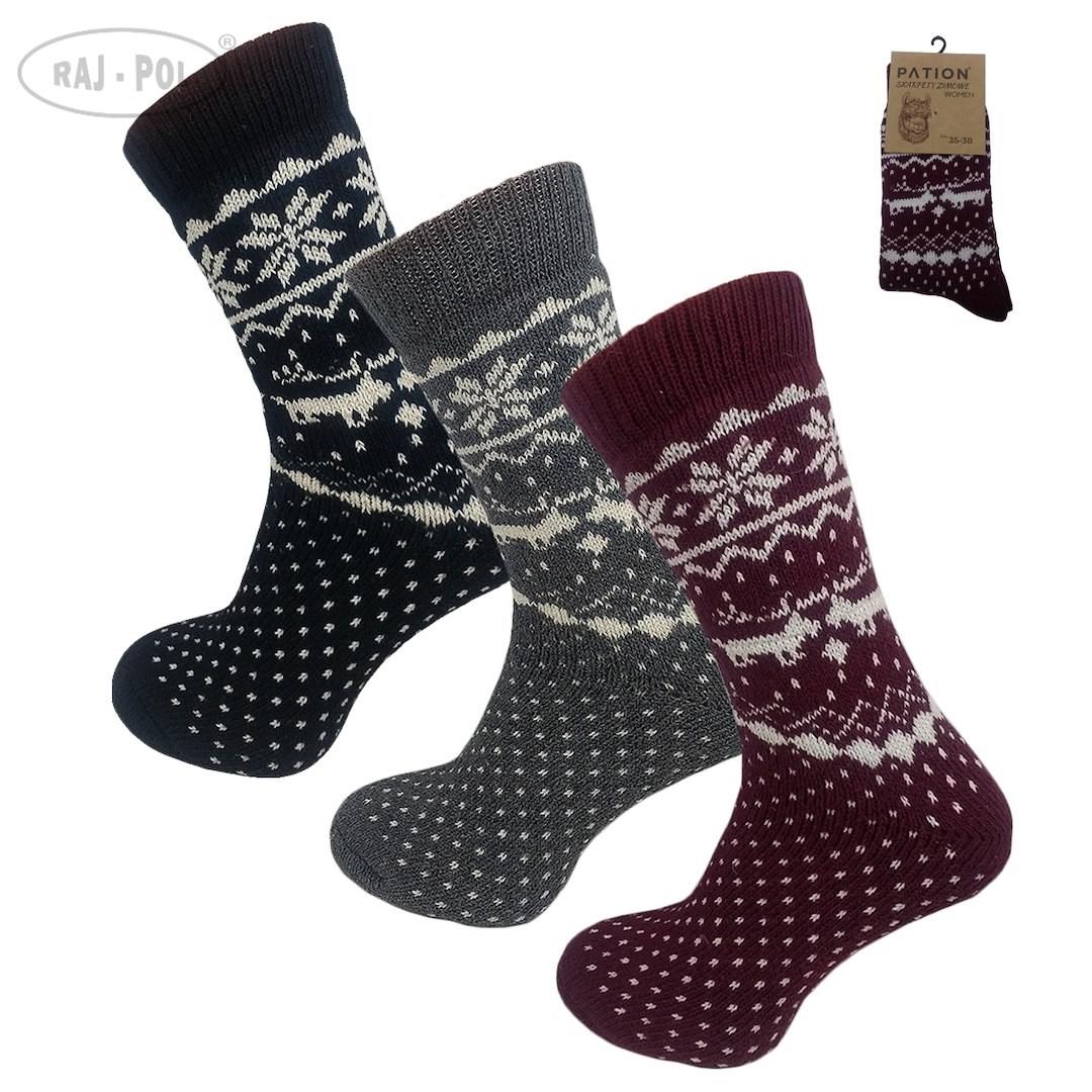 RAJ-POL / SKARPETA DAMSKA ZIMOWA ALPACA 755394 - www.anstel.pl