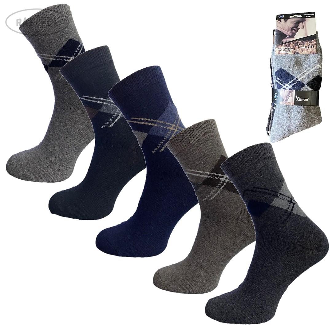 RAJ-POL / SKARPETY MĘSKIE THERMO Z ANGORĄ XINTAO 2038, 740789 - www.anstel.pl