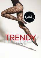GATTA / RUNWAY 05, 06, 07, 08 - RAJSTOPY DAMSKIE WZORZYSTE TYPU FISHNET 000.55V - TRENDY 23/24 - www.anstel.pl