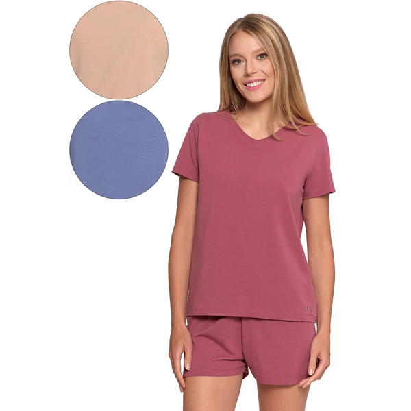 MORAJ / PIŻAMA DAMSKA Z KRÓTKIM RĘKAWEM PDD2800-005 AW/25 - www.anstel.pl