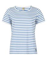 RAJ-POL / ROADSIGN THEME 1 DAMSKI T-SHIRT W PASKI, LAZUROWO-BIAŁY 18-005714 - www.anstel.pl