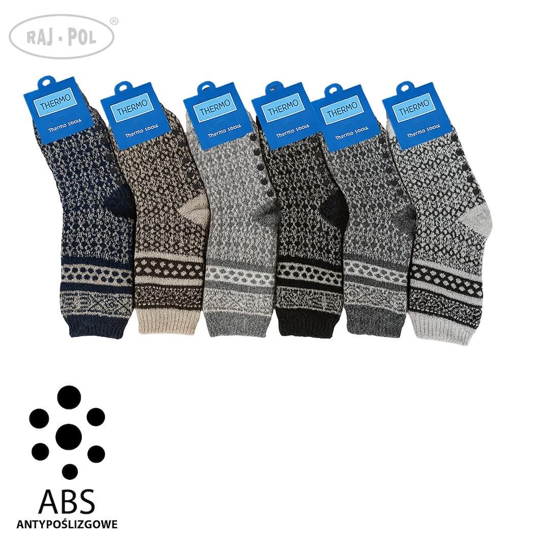 RAJ-POL / SKARPETY GÓRALSKIE MĘSKIE Z ABS 39-42/ 43-46 MODEL SH25-18 - www.anstel.pl