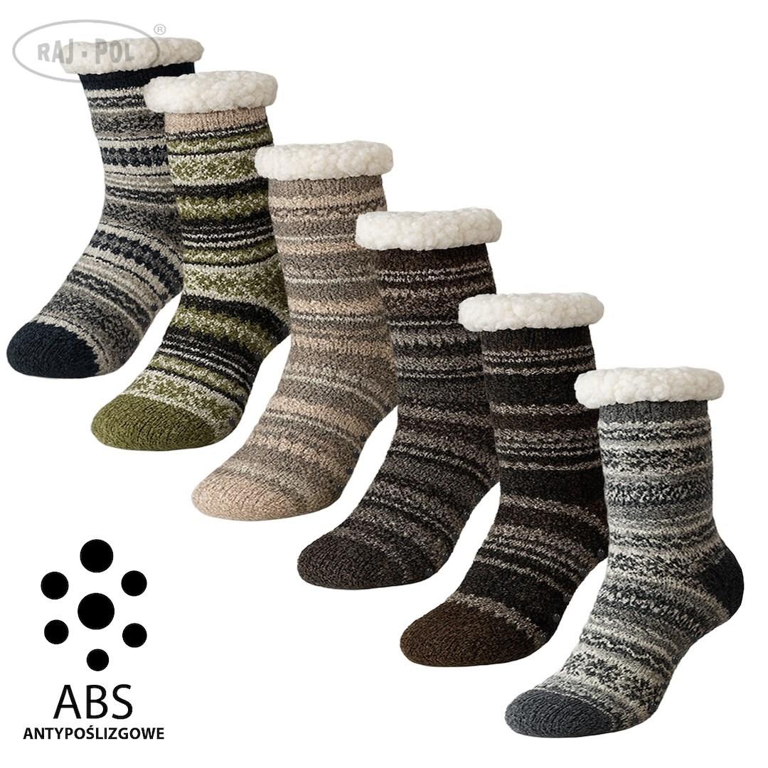 RAJ-POL / SKARPETY GÓRALSKIE MĘSKIE Z ABS 39-42/ 43-46 MODEL SH25-22 - www.anstel.pl
