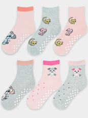 NOVITI / SKARPETKI DZIEWCZĘCE Z ABS SB007-G-03 - www.anstel.pl