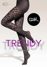 GATTA / LORIEN 26, 27, 28, 29 - RAJSTOPY DAMSKIE WZORZYSTE 40 DEN - 000.198 - TRENDY AW25/26 - www.anstel.pl
