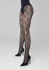 MARILYN / RAJSTOPY TERMICZNE POKRYTE KABARETKĄ W KWIATOWY WZÓR – CHARLY F07 AW/25/26 - www.anstel.pl