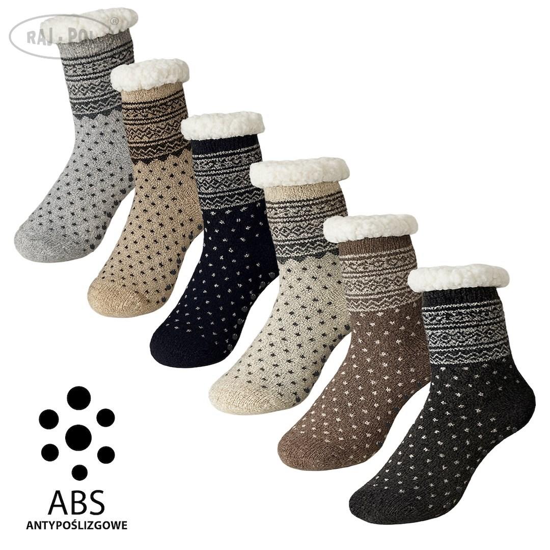 RAJ-POL / SKARPETY GÓRALSKIE MĘSKIE Z ABS 39-42/ 43-46 MODEL SH25-23 - www.anstel.pl