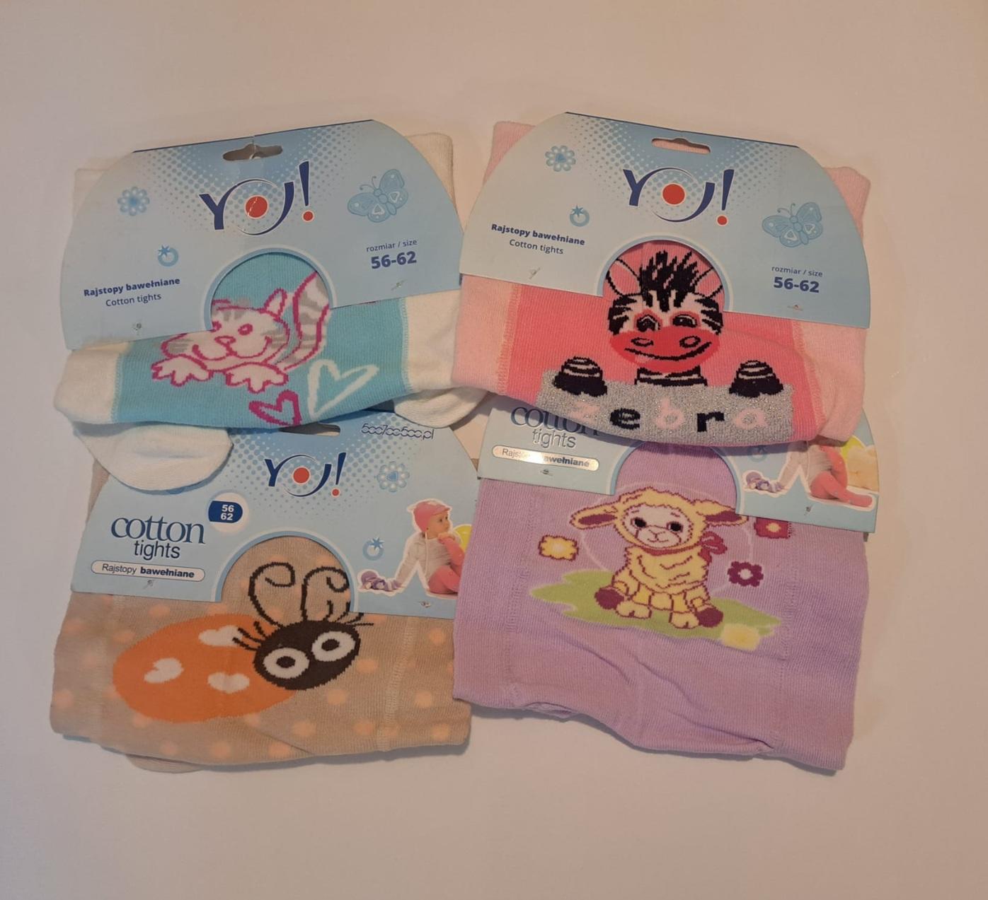 YO / RAJSTOPY NIEMOWLĘCE WZOROWANE RAB-0003G  YO!  - www.anstel.pl