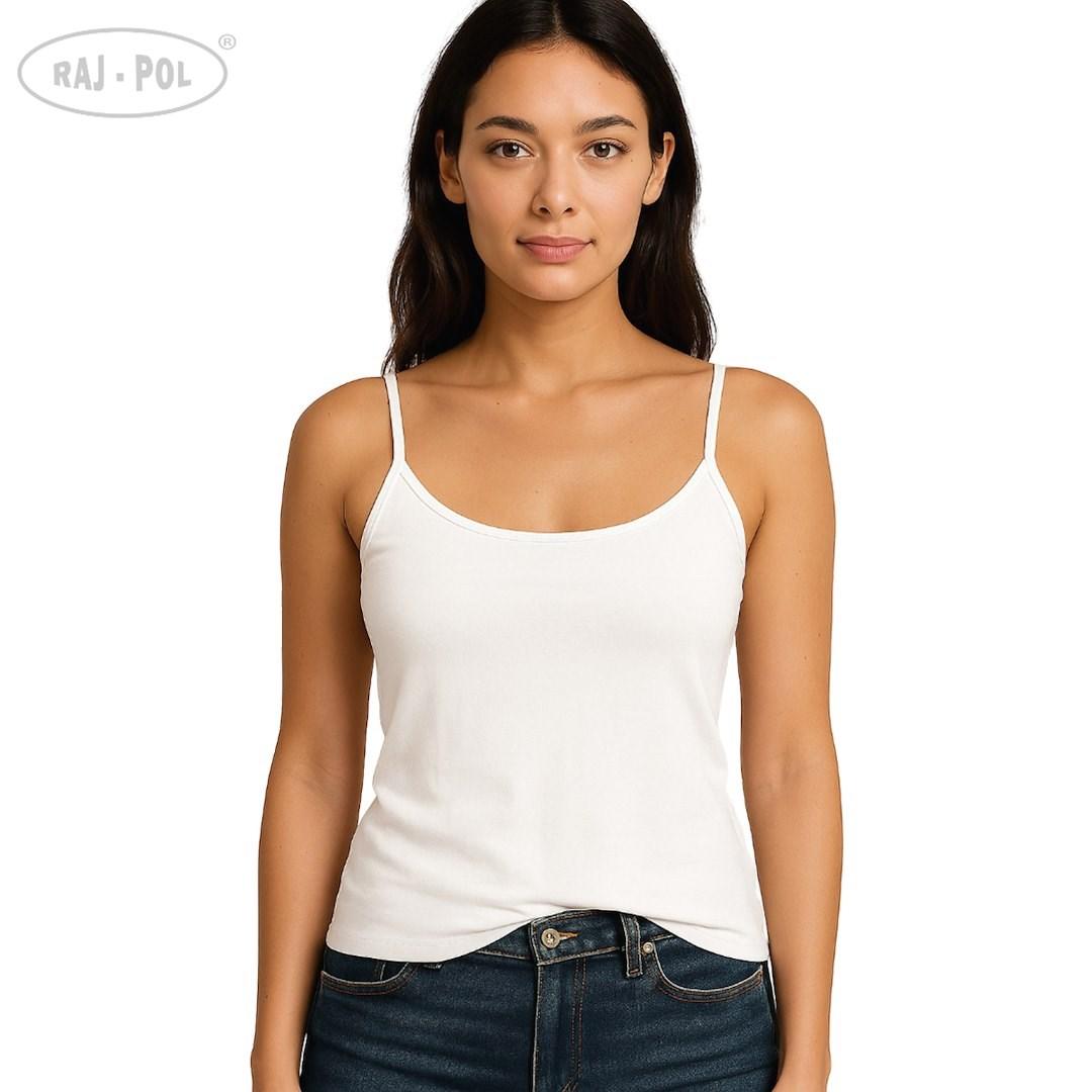 RAJ-POL / PODKOSZULKA DAMSKA NA RAMIĄCZKU BIAŁA 799336, 799343, 799350, 799367 - www.anstel.pl