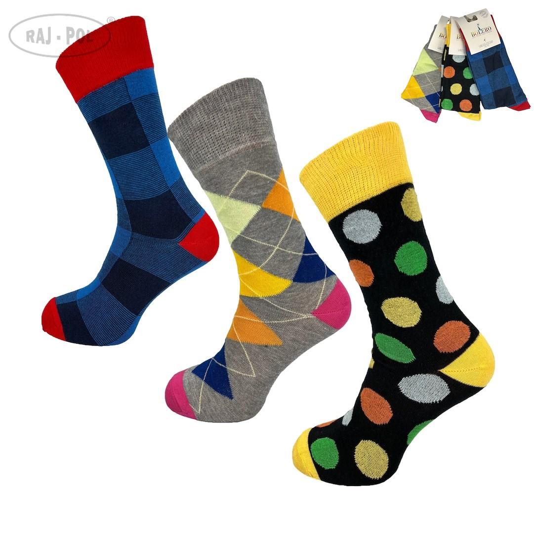 RAJ-POL / SKARPETY MĘSKIE BOLERO ZESTAW 4 - www.anstel.pl