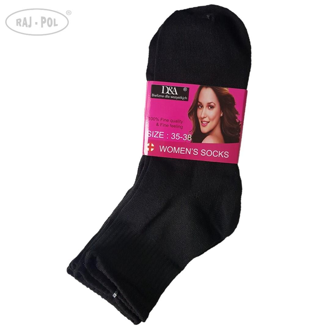 RAJ-POL / SKARPETY DAMSKIE D&A CZARNE 5-PAK - www.anstel.pl