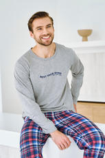 TARO / 3478 PIŻAMA MĘSKA DŁUGA FRANCO S-XL - www.anstel.pl