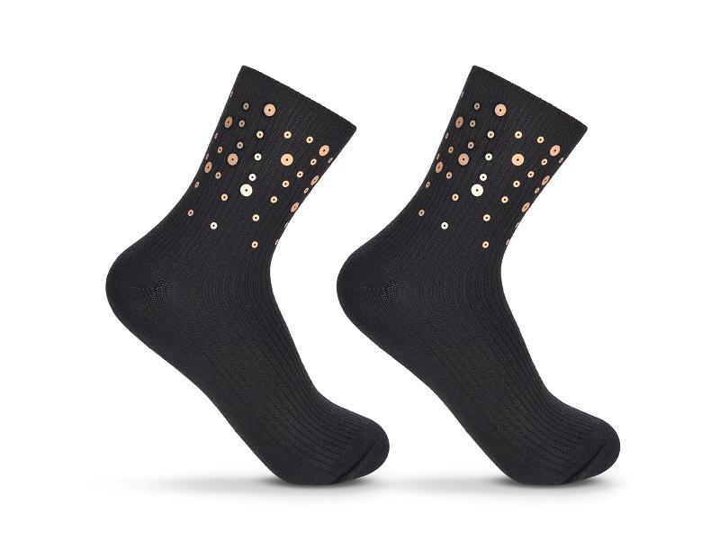 BE SNAZZY / SKARPETY DAMSKIE Z CEKINAMI SK-48 - www.anstel.pl