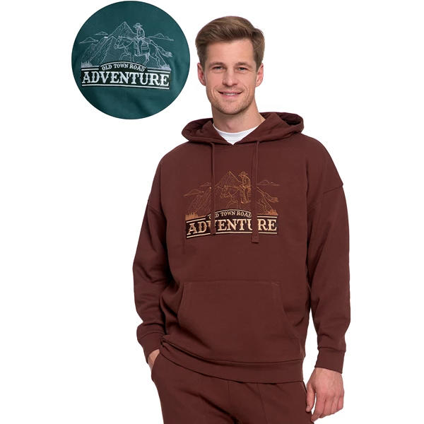 MORAJ / MĘSKA BLUZA DRESOWA Z KAPTUREM I HAFTEM OCIEPLANA OBM5200-001 - www.anstel.pl