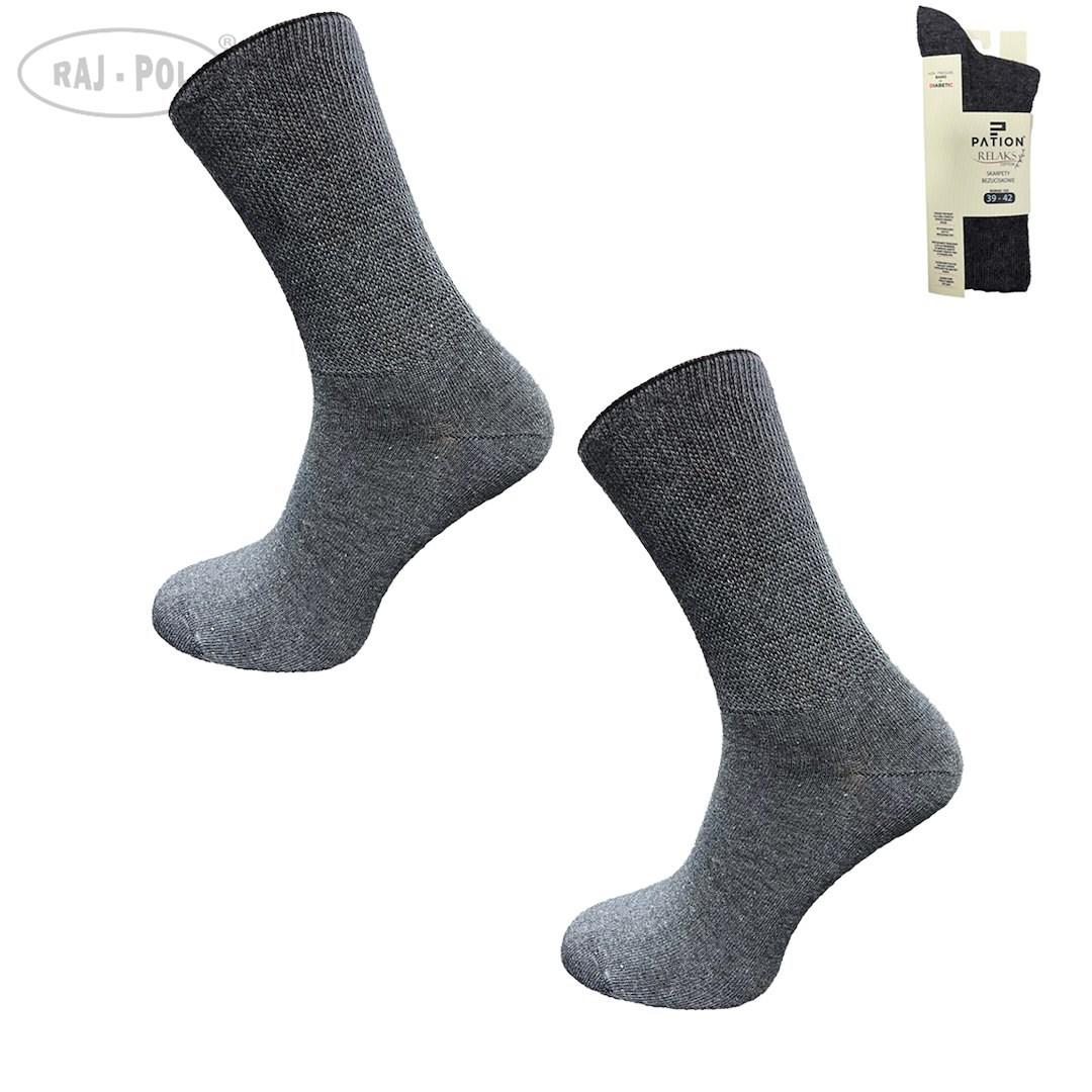 RAJ-POL / SKARPETY BEZUCISKOWE BAWEŁNIANE RELAX GRAFIT 799251, 799268 - www.anstel.pl
