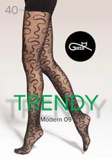 GATTA / MODERN 09, 10 - RAJSTOPY DAMSKIE WZORZYSTE 40 DEN 000.53V - TRENDY AW25/26 - www.anstel.pl