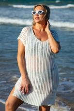 PRIMO / AŻUROWA SUKIENKA NARZUTKA W STYLU BOHO PRIMO X FOBYA 217 - www.anstel.pl