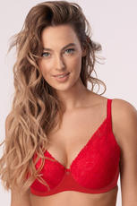 MEFEMI-NIPPLEX / BIUSTONOSZ LAURA PUSH UP CZERWONY - www.anstel.pl