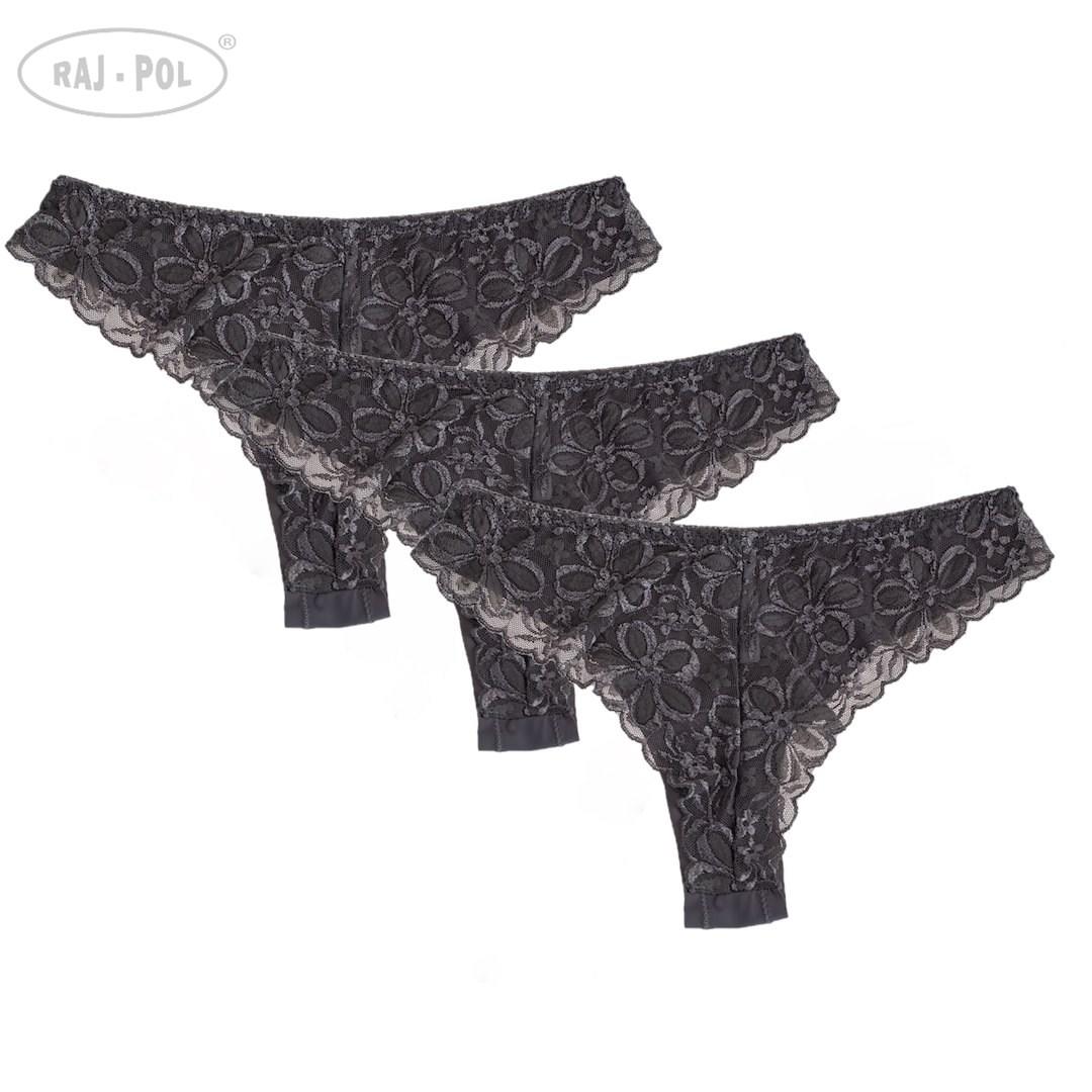 RAJ-POL / STRINGI DAMSKIE SZARE 816167 - www.anstel.pl